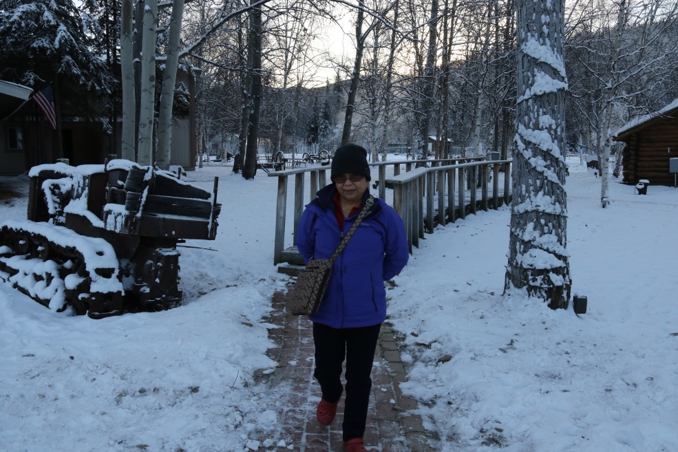 Walking over to the activity