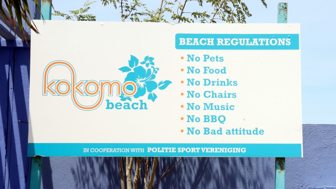 Kokomo Beach regulations