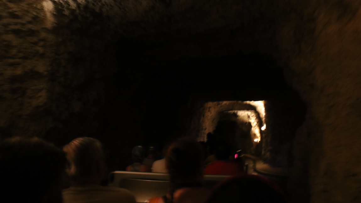 Entering Harrison's Cave