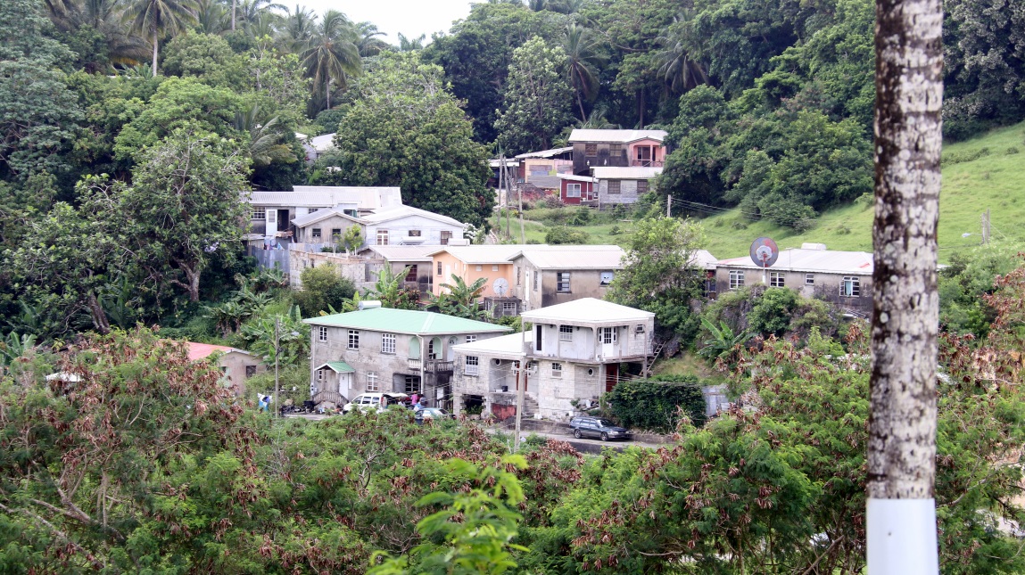 Residential area on Canefield Road