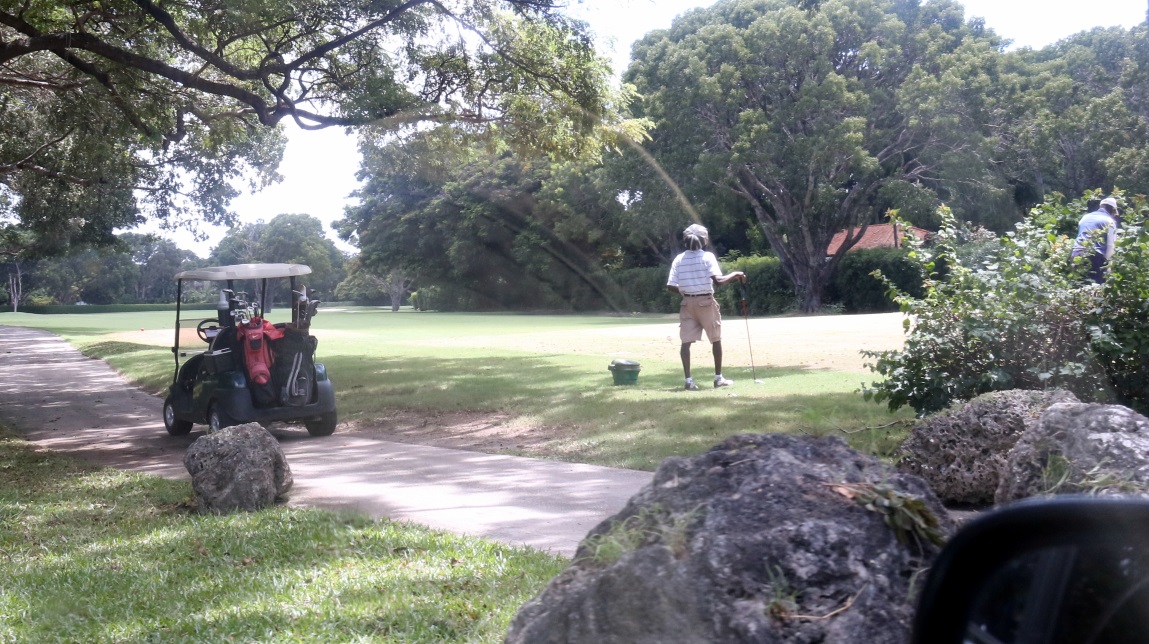 Golfers at Sandy Lane