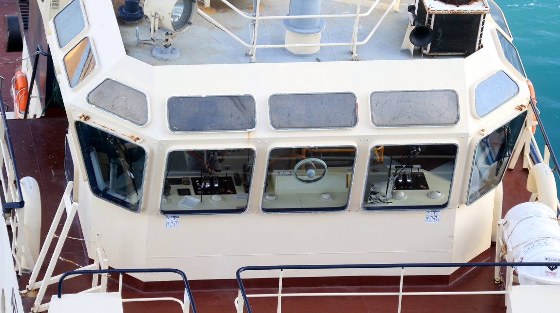 Bridge of the tug boat