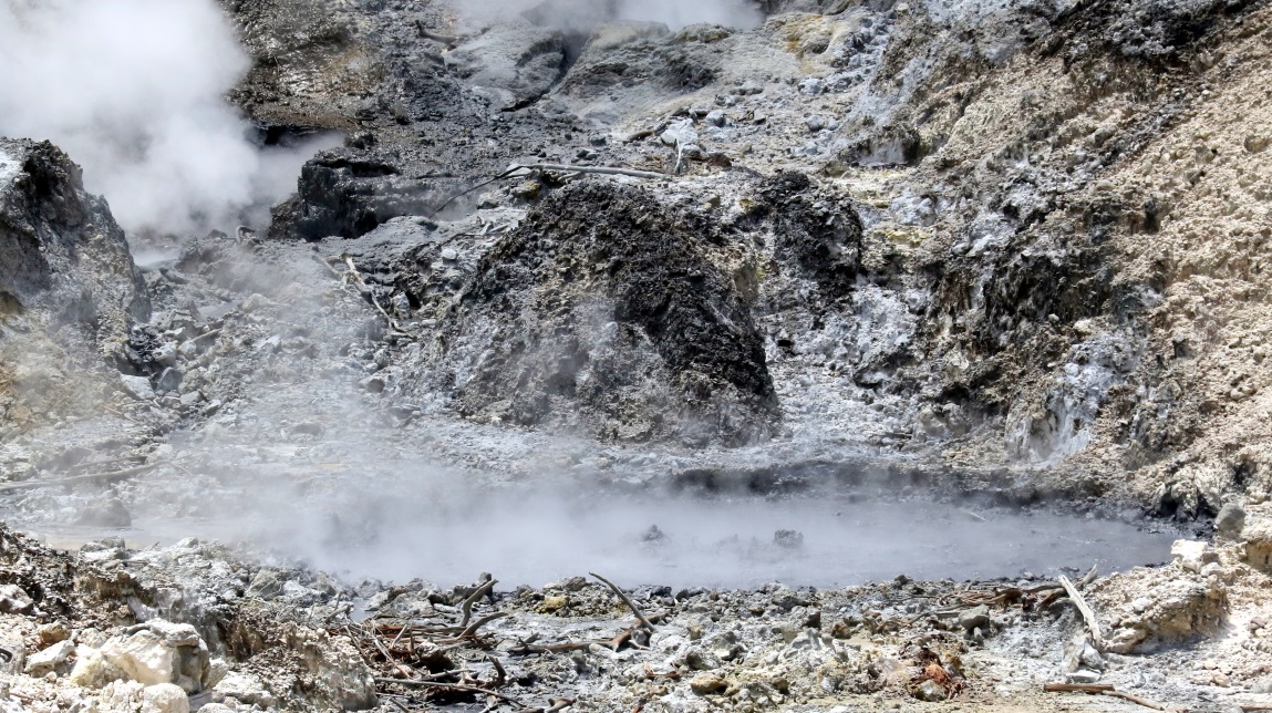 Boiling hot mud