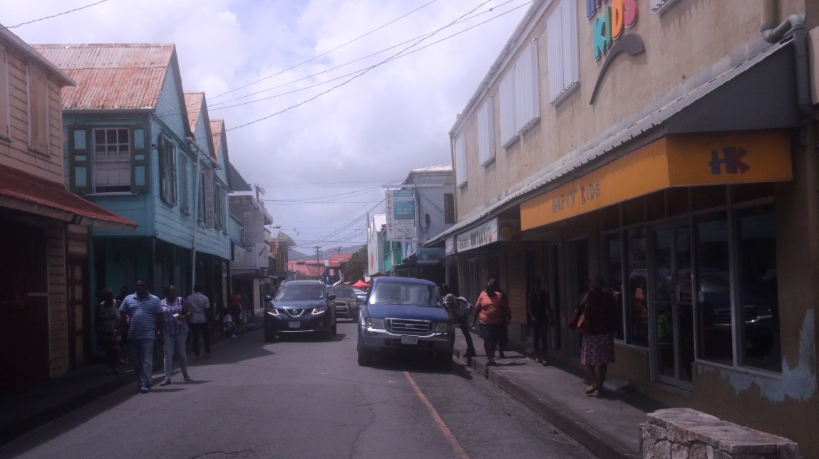 Typical small street in St. Johns