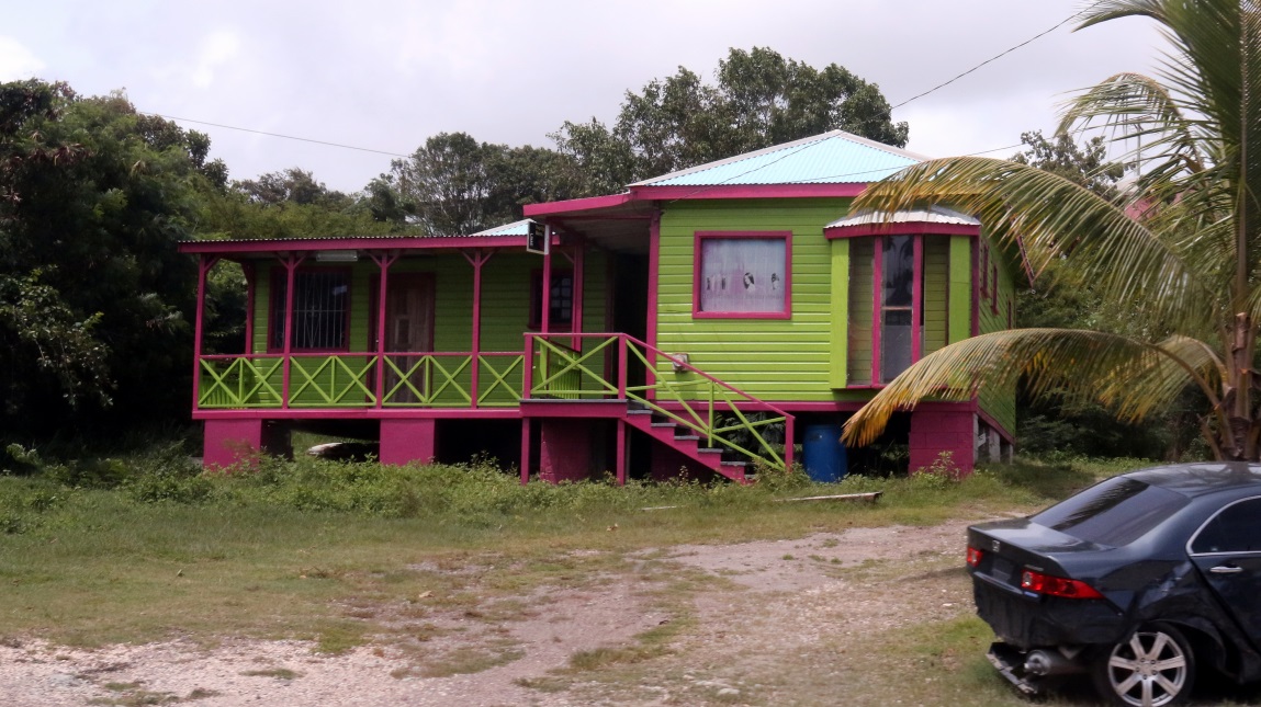Multi colored beauty salon