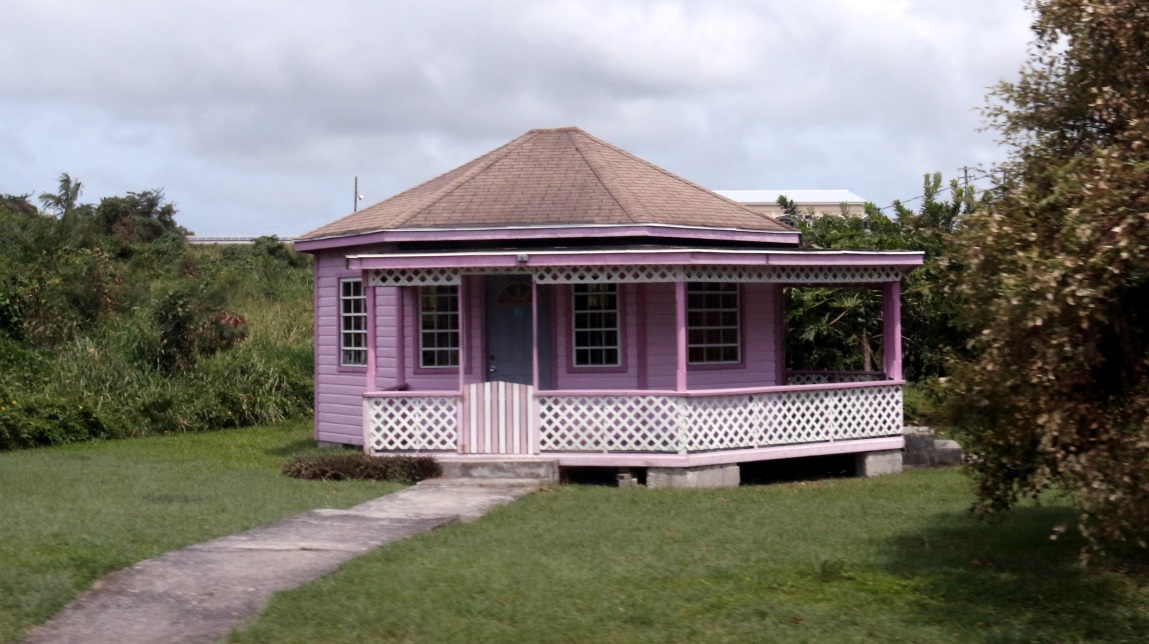 Cute lilac colored house