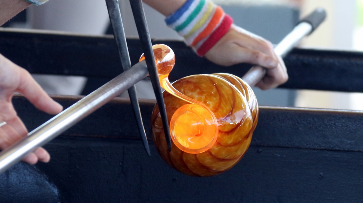 Glass blowing demonstration