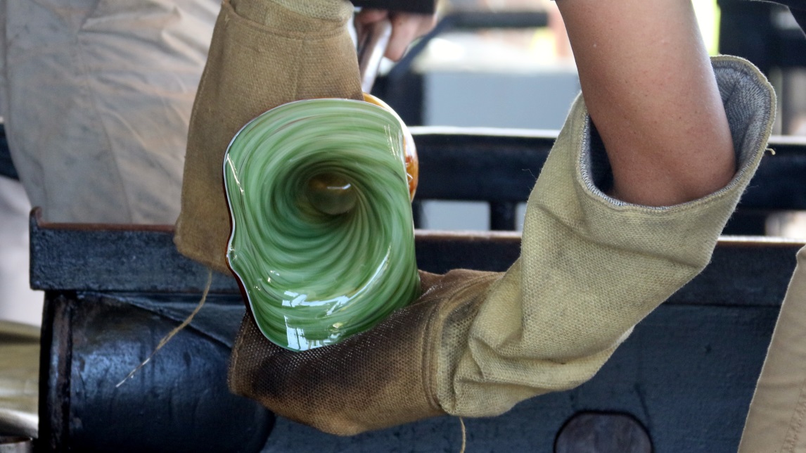 Glass blowing demonstration