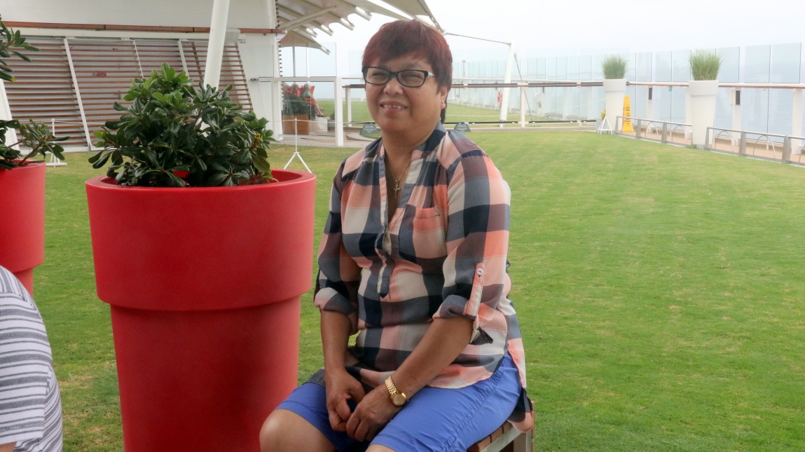 Watching the demonstration