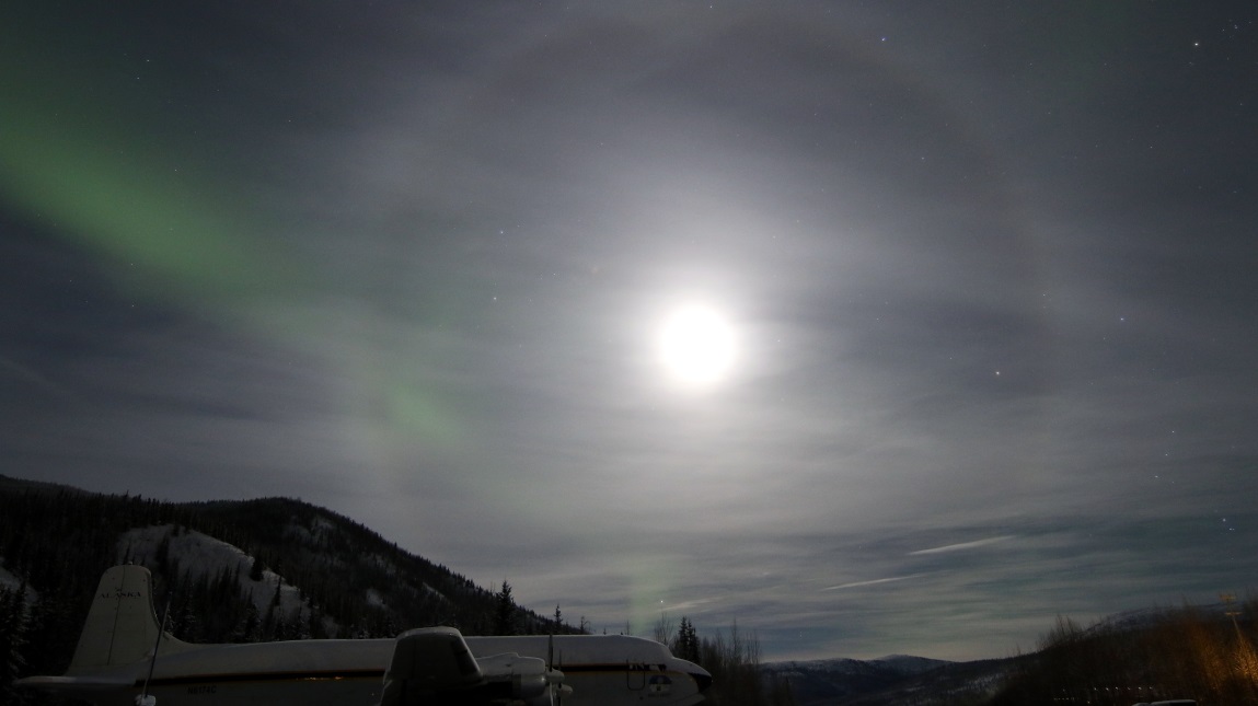 Aurora was visible