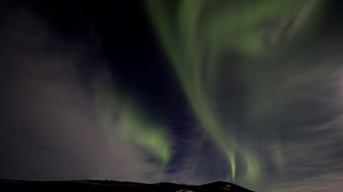 Changing view over the mountains