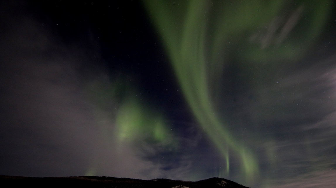 Changing view over the mountains