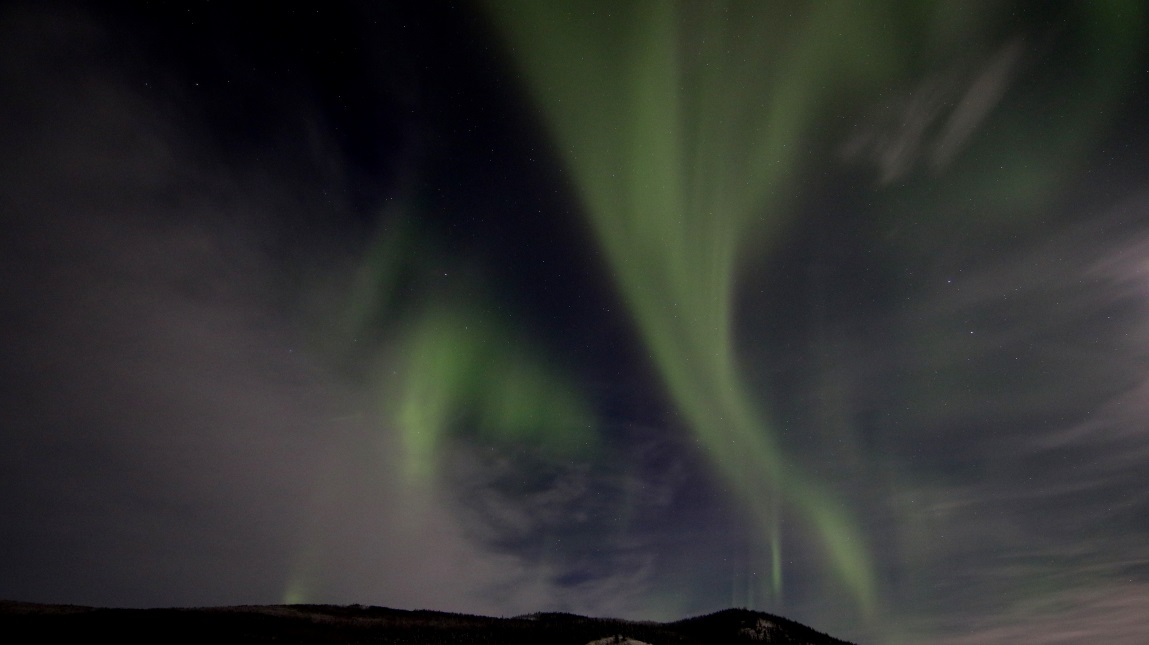 Changing view over the mountains