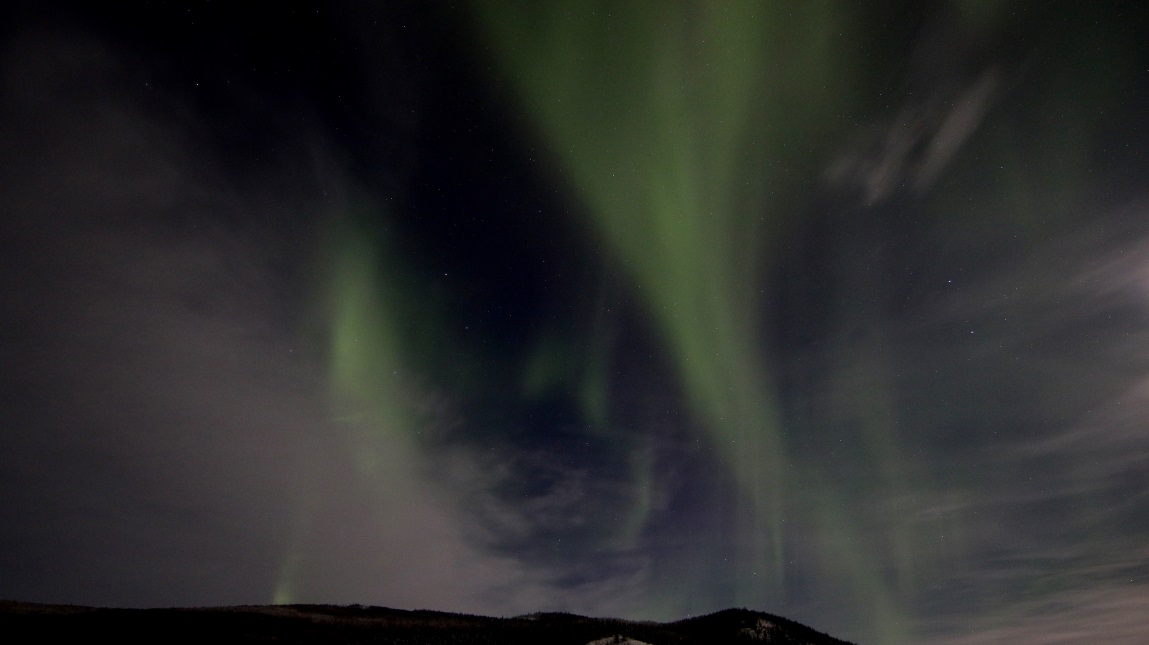 Changing view over the mountains