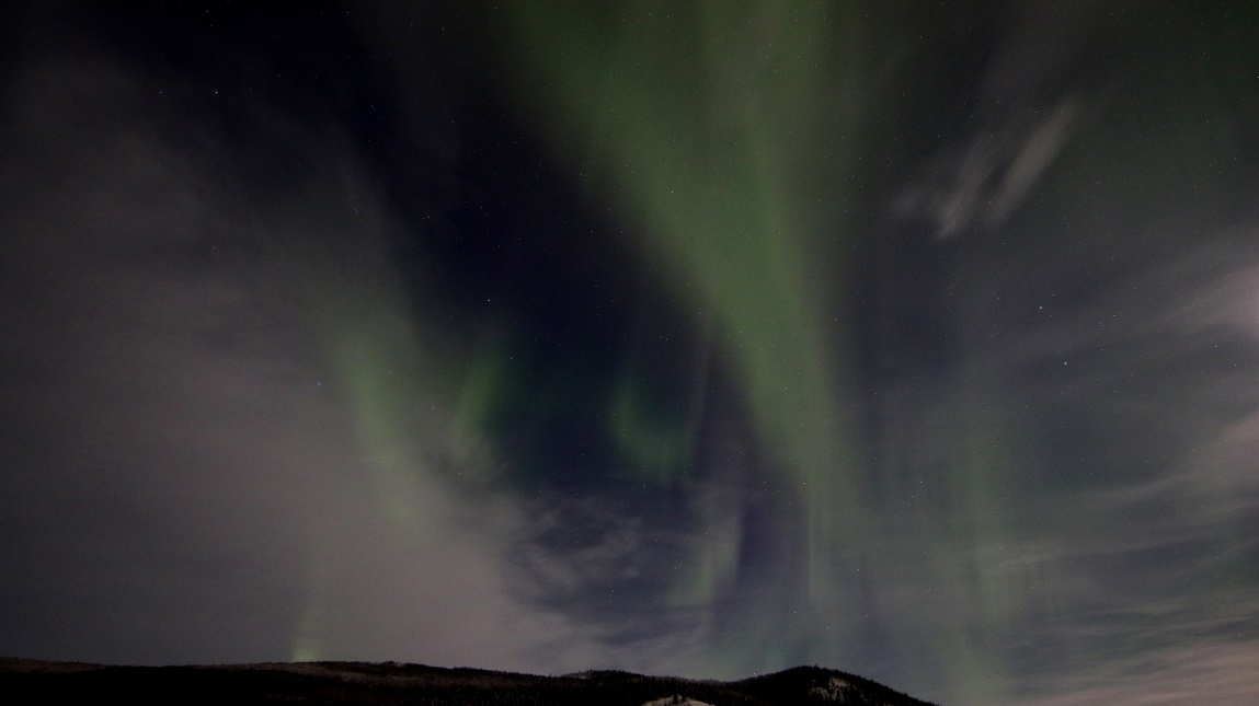 Changing view over the mountains