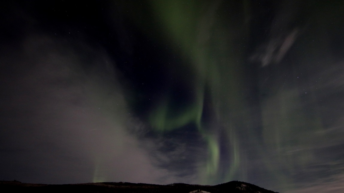 Changing view over the mountains