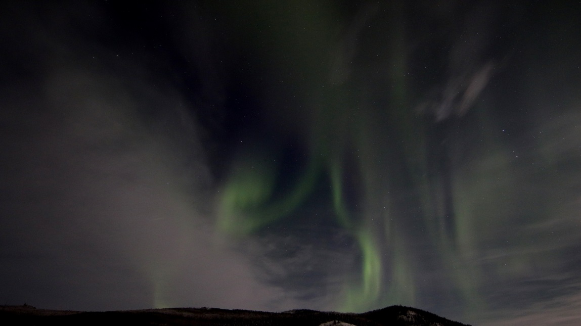 Changing view over the mountains
