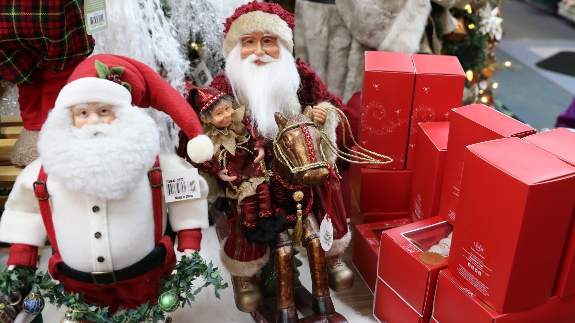 Santa on a rocking horse