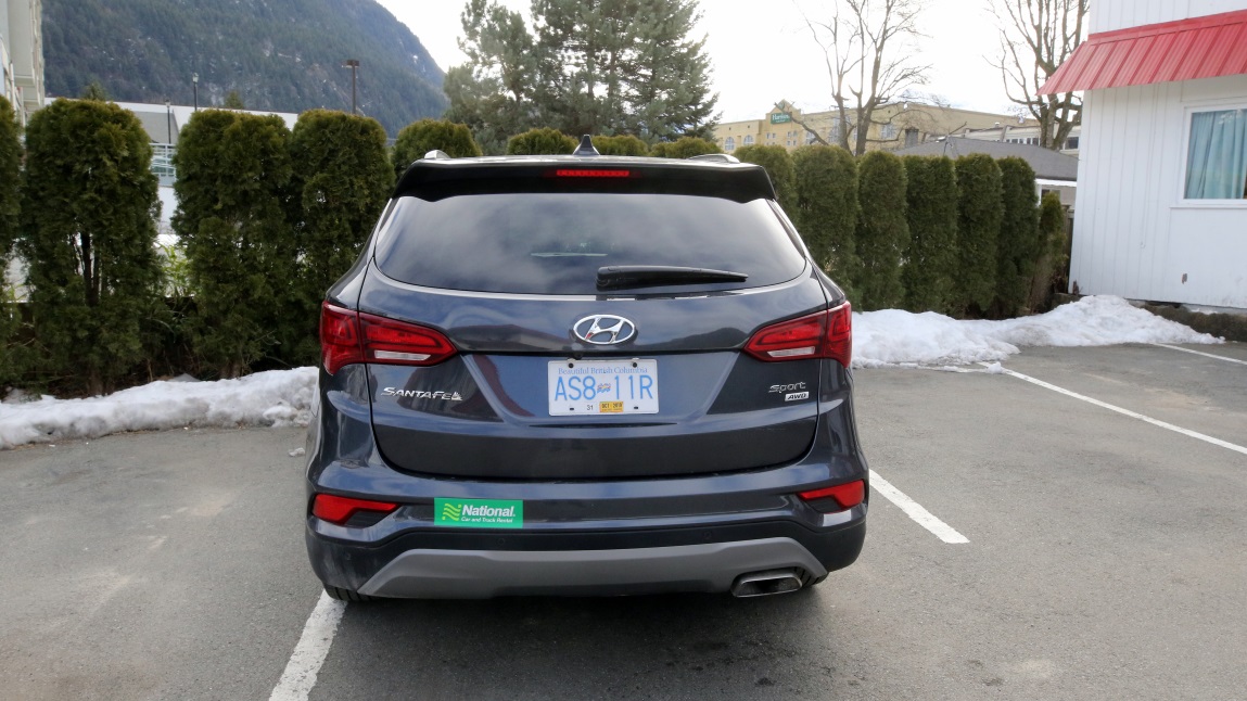 Our rental car a 2018 Hyundai Santa Fe