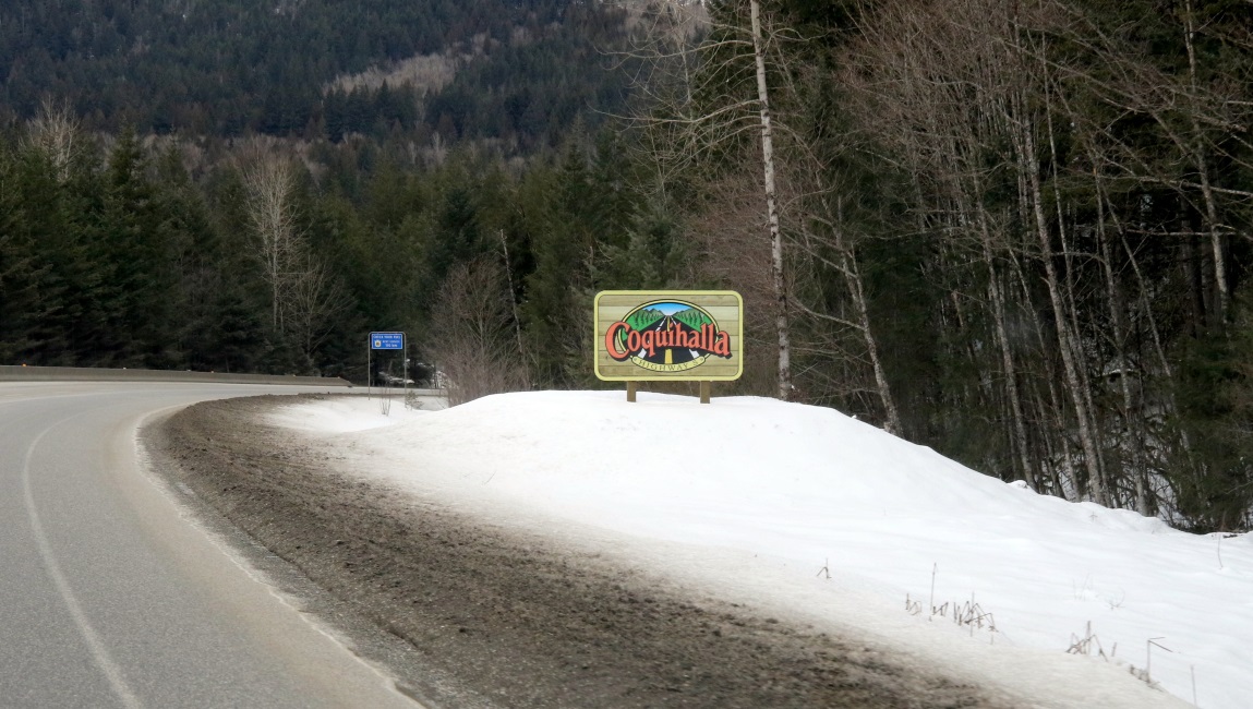 Southern end of the Coquihalla Highway Route 5 near Hope