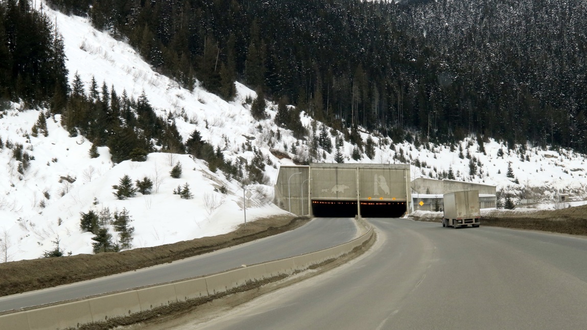Great Bear snowshed on the Coquihalla Highway 25 miles North of Hope