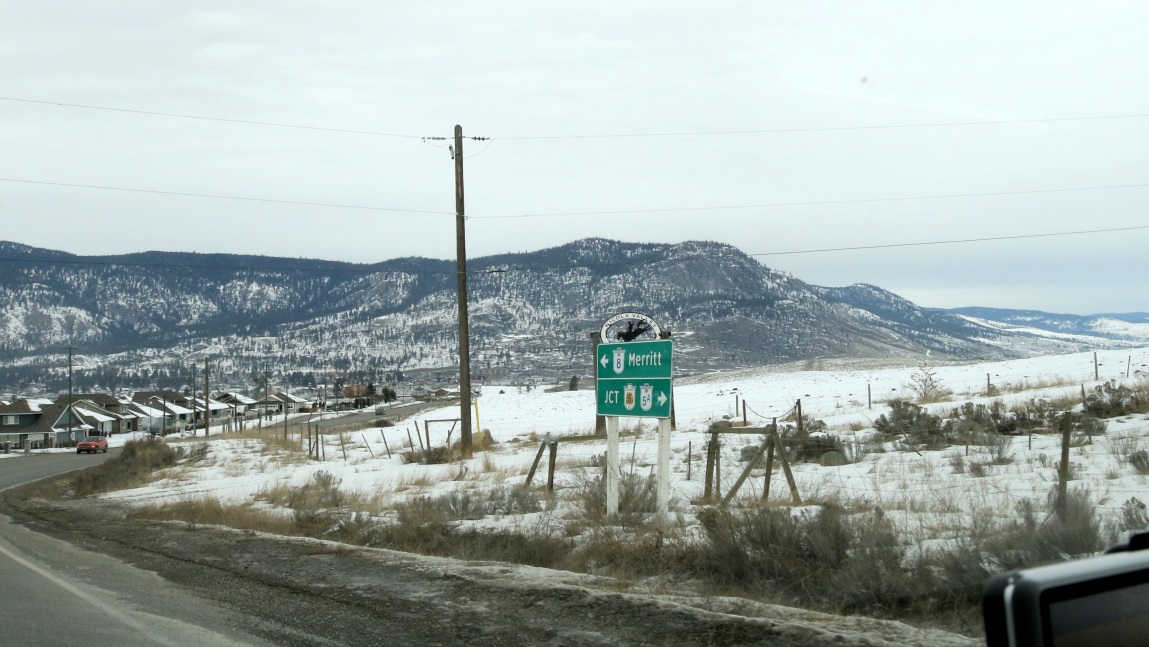 Intersection of Coldwater Road with the Princeton Kamloops Highway in Merritt