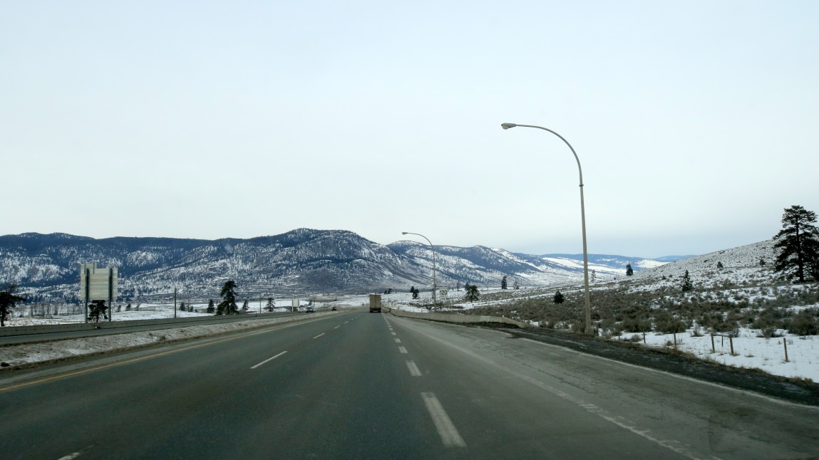 Back on the Coquihalla Highway heading North out of Merritt