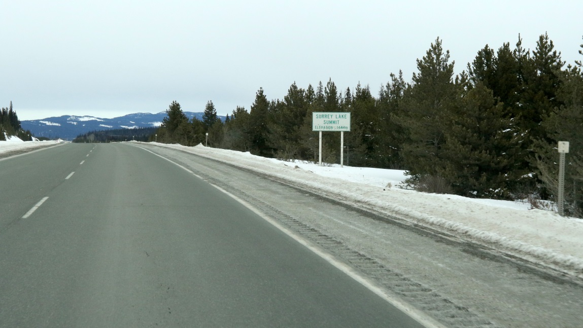 Surrey Lake Summit on the Coquihalla Highway 14 miles North of Merritt