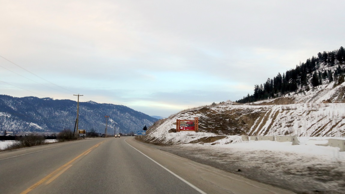 Approaching Chase on the Trans-Canada Highway