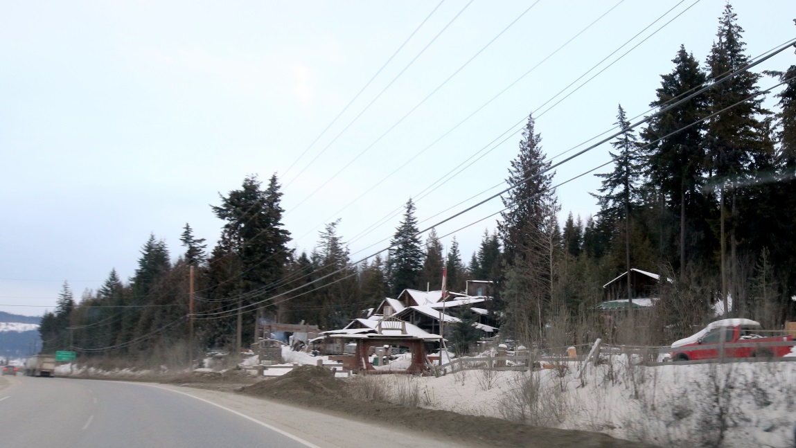 Passing through Blind Bay on the Trans-Canada Highway