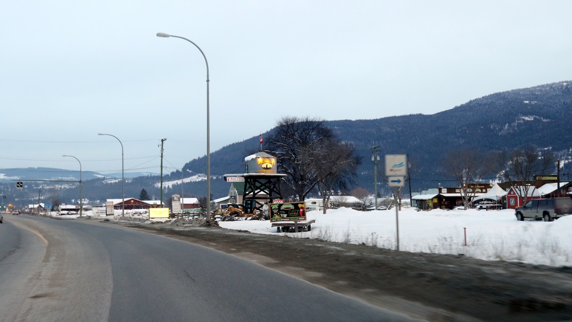 Coming into Salmon Arm BC