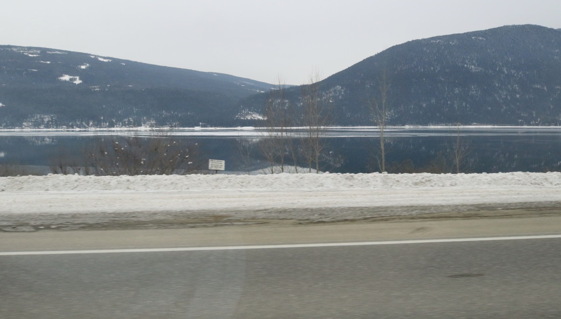 Shuswap Lake from near Canoe BC