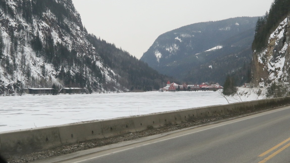 Impressive looking Three Valley Lake Chateau near Revelstoke