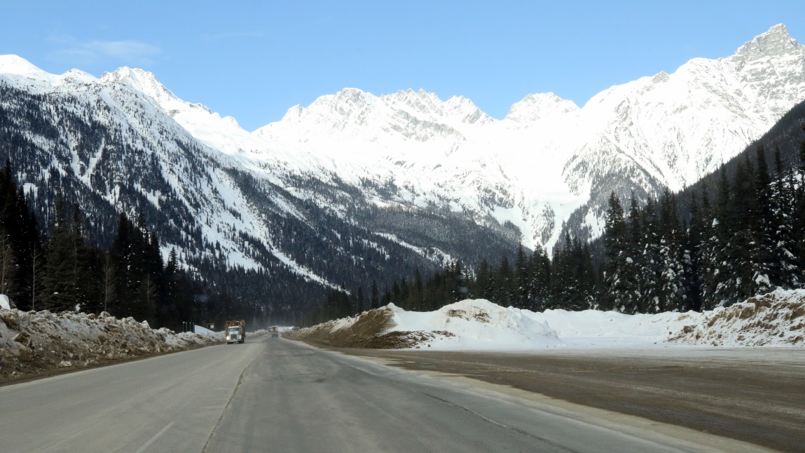 Near Rogers Pass BC on the Trans-Canada Highway