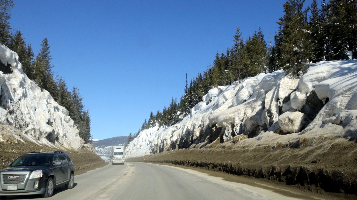 Trans-Canada Highway heading East near Rogers BC
