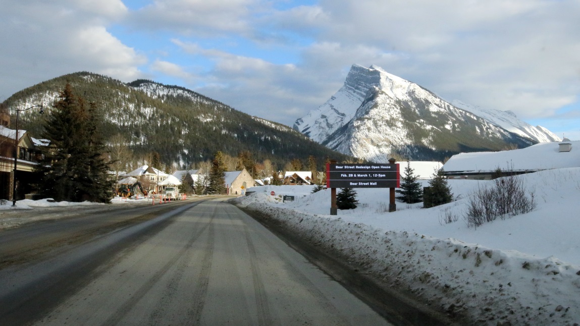 Arriving in Banff Alberta