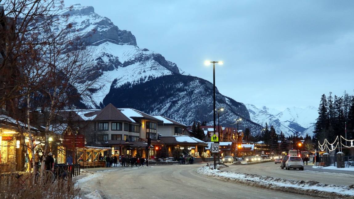 View of Banff Avenue