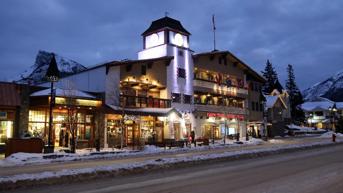 Clock Tower Mall on Banff Avenue