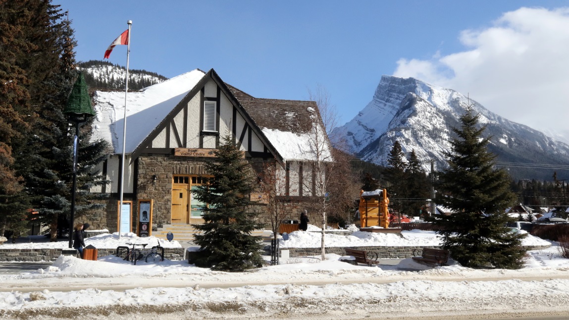 Visitors center on Banff Avenue