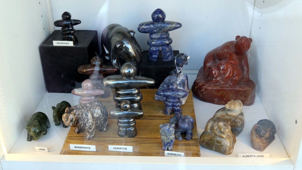Display in a shop on Banff Avenue