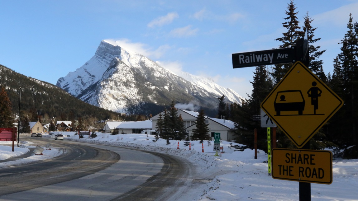 Mount Rundle from near the train station