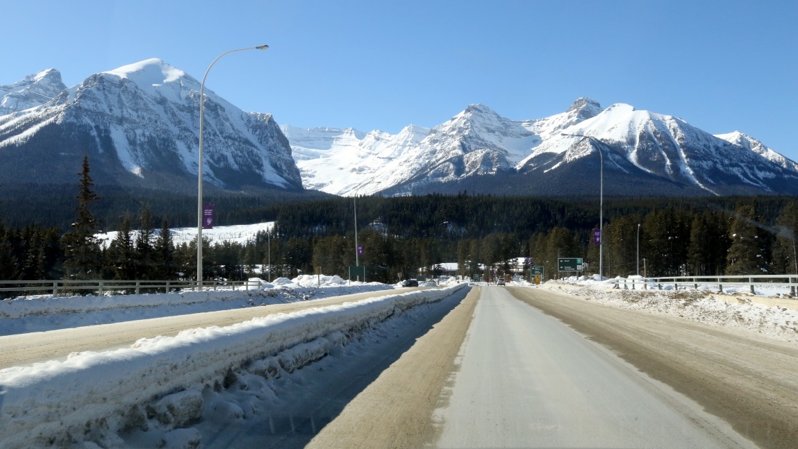 Heading into Lake Louise