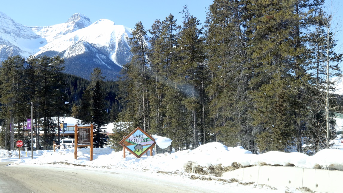 Entering Lake Louise