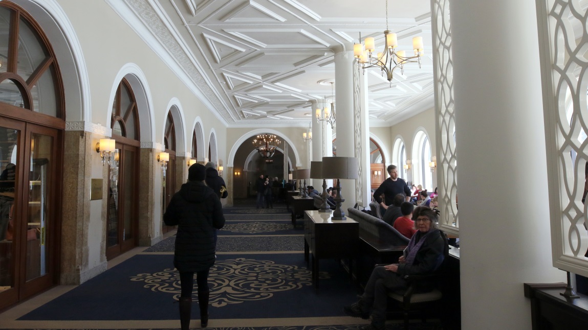 Inside the Fairmont Chateau Lake Louise