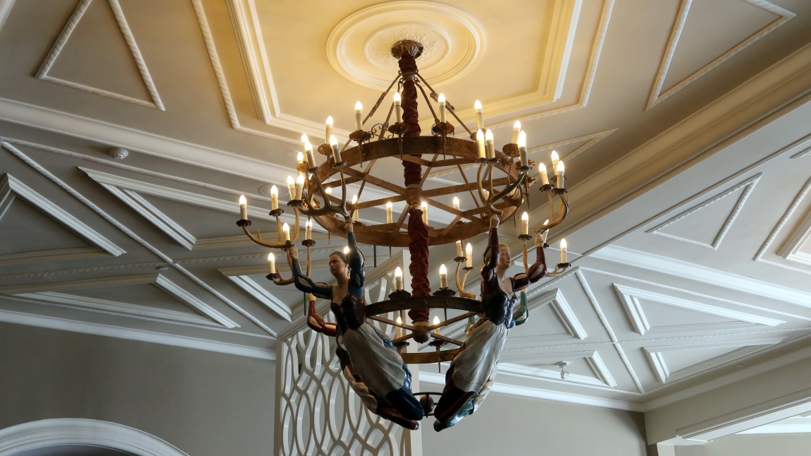 Chandelier in the Fairmont Chateau Lake Louise