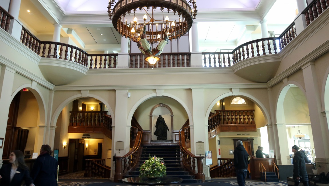 Inside the Fairmont Chateau Lake Louise