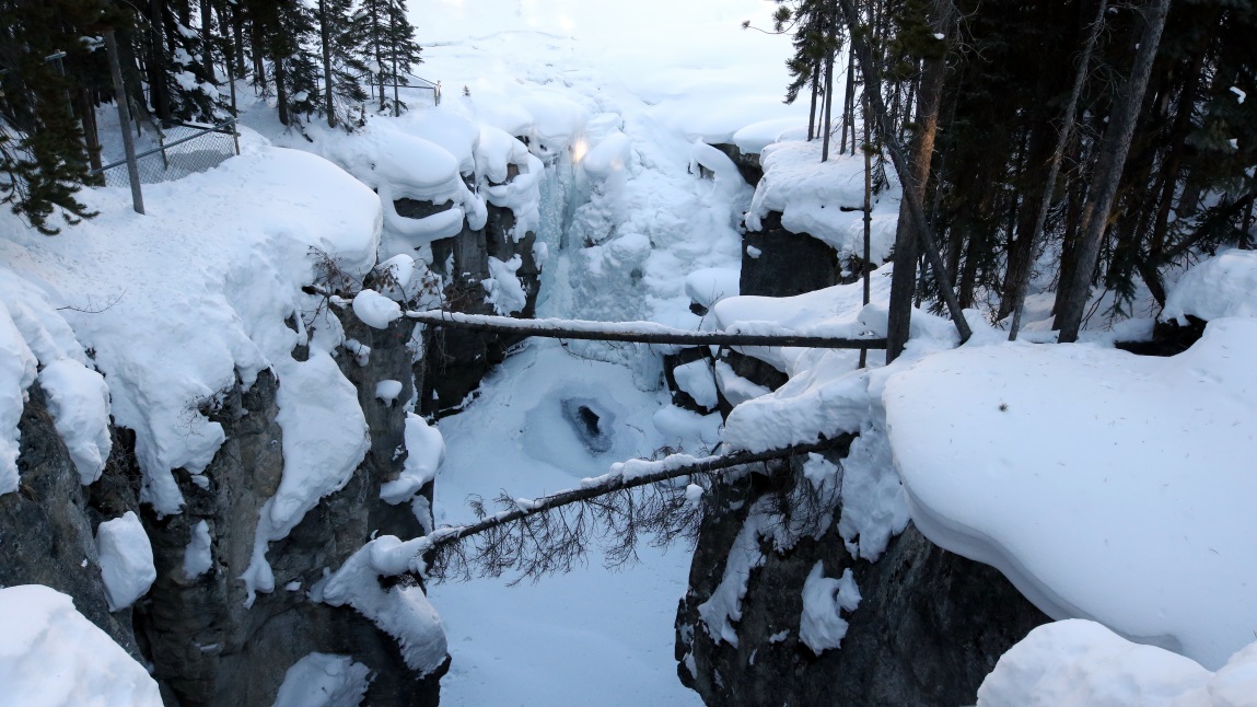 Sunwapta Falls in Jasper National Park
