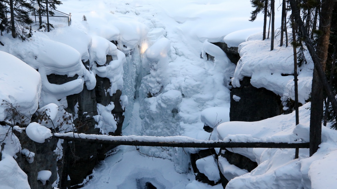 Sunwapta Falls in Jasper National Park