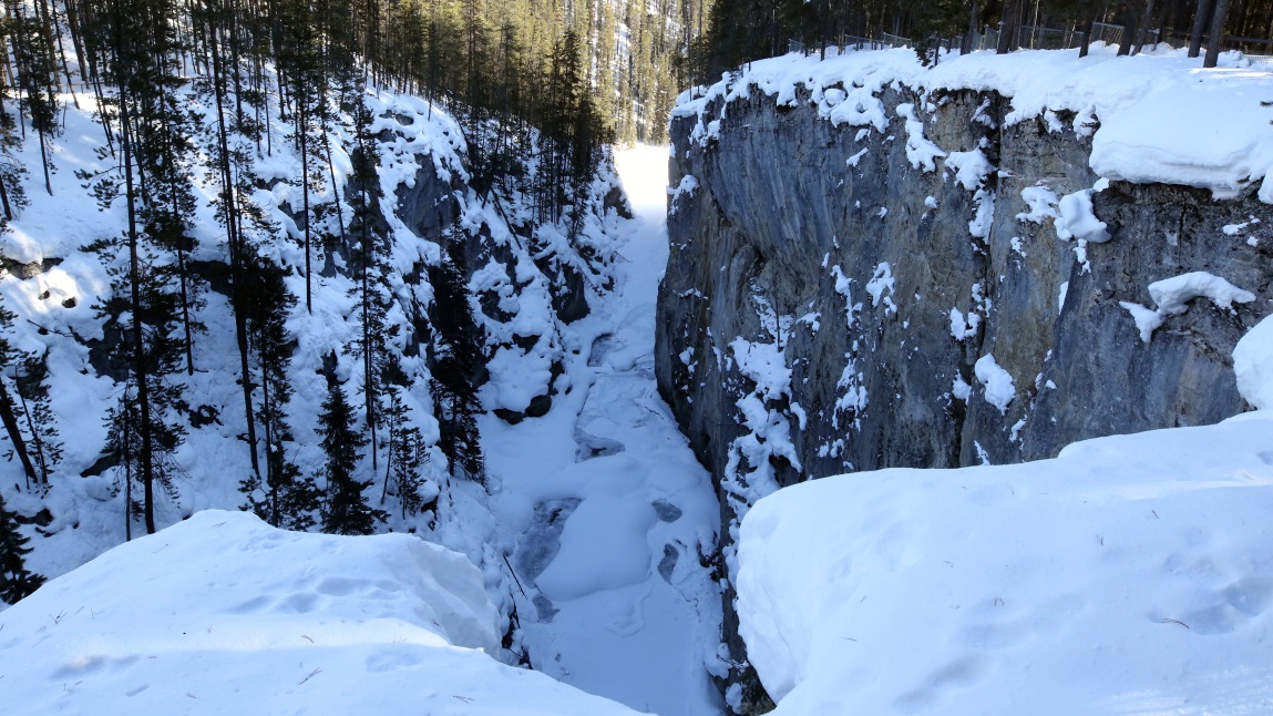 Sunwapta Falls in Jasper National Park
