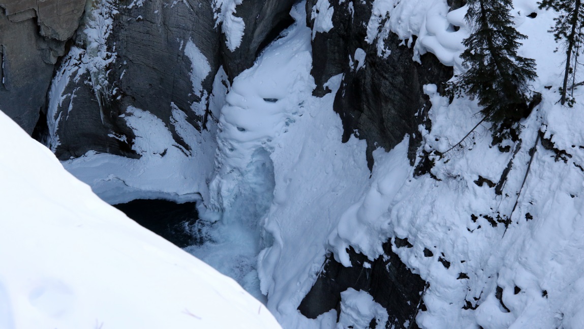 Sunwapta Falls in Jasper National Park